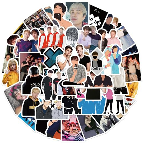Sam and Colby Aufkleber 50 Stück für Laptop, Stoßstange, Wasserflaschen, Computer, Telefon, Schutzhelm, Autoaufkleber und Abziehbilder