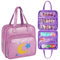 Jaffzora Dolls Carrying Case Compatible with LOL Surprise Dolls All,Hanging Travel Toys Storage Tote Bag with 6 Clear Pockets for Girls,Purple