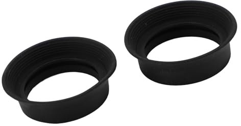 30 Mm Faltbare Weiche Gummi-Mikroskop-Okularabdeckung, Scope-Okular-Augenmuschel für Monokulare, Binokulare Okulare, mit Besserem Beobachtungserlebnis, Perfektem Augenabstand,