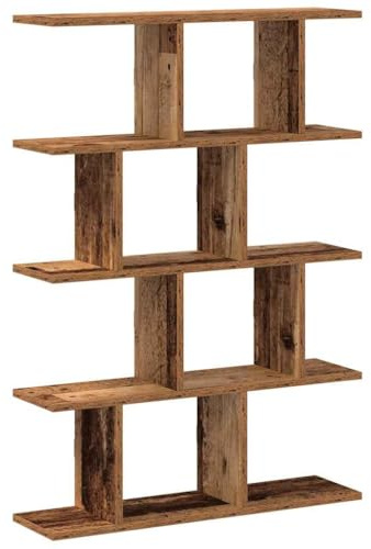 vidaXL Wall Cube Shelf 12 Compartments Old Wood Engineered Wood