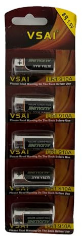 Sivitec 5-Pack 1.5V N Size LR1 MN9100 Alkaline Non-Rechargeable Batteries