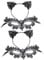 SOIMISS 2er Set Halbgesichtsmaske Mit Haarband Elegante Spitzenmaske Für Halloween Kostümparty Tanzveranstaltungen Und Maskenbälle Haarband + Blumenmaske