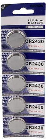 Chenxi Studio Knopfzellen CR2430 Knopfbatterie, Knopfzellen, Knopfbatterien für Geräte mit niedrigem Stromverbrauch, Elektronik (5 Stück/10 Stück)