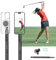 PrecisionMaster Golf Monopod Stick, Record Golf Swing with Magnetic Phone Holder, Adjustable Tripod with Spike Stake Golf Accessories Golf Swing Training, Compatible with Gopro Insta, Golf Train Aids