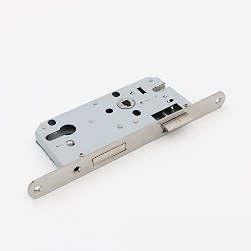 Cerradura de Embutir,Cerradura Puerta Metalica Cerradura de la puerta Bloqueo de bloqueo de la presión de la presión de la manija de la manija del bloqueo de la puerta del interior 72 Lockbody doble e