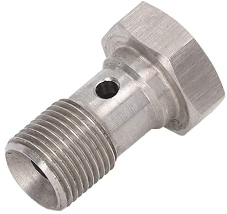 Banjo -Bolzen -Anschlüsse M12X1.0 Metrikgewinde Einer Loch Bremsschlauchendadapter mit Unterlegscheiben für Bremskupplungsleitungen Turboölsempfeffer