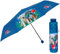 PERLETTI Regenschirm Kompakt Handtasche für Damen - Taschenschirm Manuell für Frauen Mädchen - Damenschirm Regen Schirm Sturmfest Leicht Mini - Durchmesser 97 cm (Blau mit Hunden)