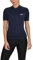 TCA leichtes Radtrikot für Damen - kurzärmliges Fahrradtrikot Damen - Athletic Fit Rennrad Trikot - Fahrrad Shirt mit 3 Rückentaschen - Radtrikot Kurzarm - Radbekleidung - Dunkelblau, L