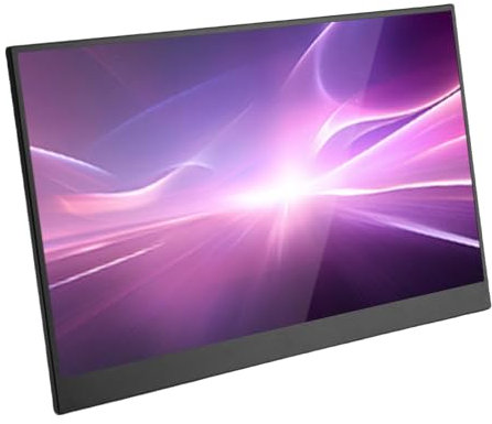 Annadue Monitor Portatile da 15,6 Pollici 1080P, Frequenze di Aggiornamento 120 Hz, Colore RGB, Protezione per gli Occhi da Luce Blu Ridotta, con 2 Altoparlanti Integrati e Type C/mini