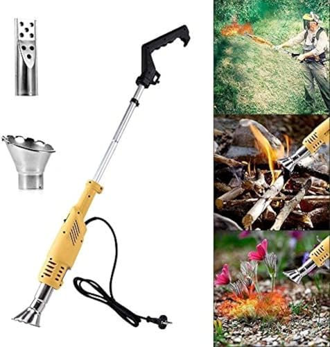 Quemador De Malezas Eléctrico 2 En 1, Desmalezador De Función De 2000 W, Palo De Deshierbe Térmico Herbicida, hasta 600 °c