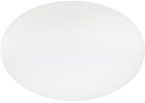 TOYANDONA Glaskugel Lampenschirm aus Glas Flach Ovaler Ersatzschirm mit G9 schraubgewinde für Tisch und Wandleuchten Moderner Lampenschirm für Zuhause und Büro