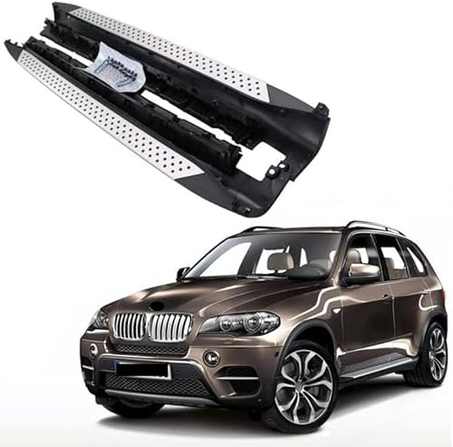 Huiloogye Lot de 2 marchepieds latéraux pour BMW X5 E70 2008-2013, Jupes latérales Voiture Latérale Pédales