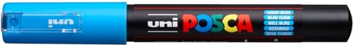 POSCA 186753 - POSCA Marker mit extra feiner Rundspitze, hellblau