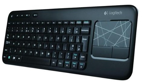 Logitech Touch K400 Tastiera Wireless con Touch-Pad Integrato, Nero [Layout Italiano QWERTY]
