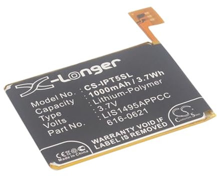 VINTRONS 1000mAh Battery For iPod Touch 5th,