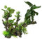 Aqua Della, Dekoration für Aquarium, Schädel von Mind 16x12.2x16 cm, Ornament in Polyesterharz, ungiftiger und neutraler pH -Wert für frisches und gesalzenes Wasseraquarium, extrem detailliert