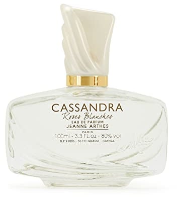 JEANNE ARTHES - Parfum Femme Cassandra Roses Blanches - Eau de Parfum - Flacon Vaporisateur 100 ml - Fabriqué en France À Grasse