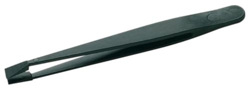 WETEC PRO Pince à épiler en plastique 710 - Modèle CF 710-CF (710-CF - Pince à épiler électronique - Pince à grains de précision - Pince à épiler en plastique - Longueur : 115 mm - Sécurité ESD