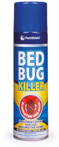 Pestshield Bed Bug Killer Spray (200ml Aerosol) | Eliminate Bed Bugs & Fleas in the Home - Bedroom Treatment Spray