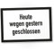 DankeDir! Heute wegen gestern geschlossen - Schild mit Spruch Deko lustige Geschenkidee Geburtstagsgeschenk Kollegen Freunde Wanddeko Türschild Laden Büro Party Deko Humor