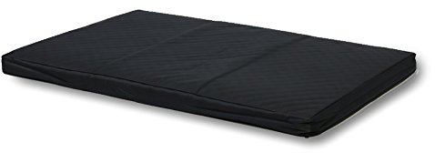 SAUERLAND Hundekissen schwarz gesteppt 120 x 80 cm, rutschfest, Hunde-Kuschelkissen, Hundebett, Liegematte, Liegekissen