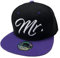 JameStyle26 Mr. & Mrs. Snapback Set USA Cap Kappe Basecap Mütze Trucker Cappy Kult Partner Look (Mr. Lila)