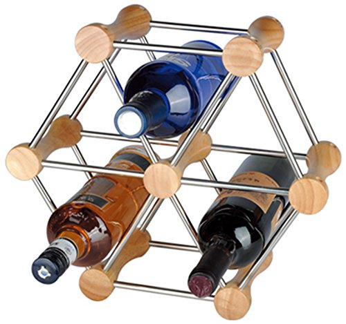RTA 6 Flaschen Hexagon Weinregal System Ausziehbar Weinregal Natur Kiefer