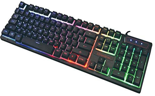 CSZH Cahier de rétro-éclairé Jeu Keyboard Ordinateur Bureau éclairage Sensation mécanique Externe USB Filaire Clavier étanche Affaires muet Bureau Frappe Esports périphériques Internet cafés FC