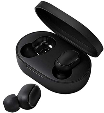 Xiaomi Mi True Wireless Earbuds Basic Bluetooth In-Ear Kopfhöhrer für iOS/Android (Freisprechfunktion, Musiksteuerung, Sprachassistent, 4 Std Wiedergabezeit, Aufbewahrungsbox mit Ladefunktion) Schwarz