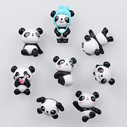 Dekorative Kühlschrankmagnete, perfekte Kühlschrankmagnete für Haus, Büro, persönlichen Gebrauch 8Pcs Pandas 1 schwarz/weiß