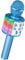 Magic Sing LED Karaoke Mikrofon Kinder, Drahtloses Bluetooth Spielzeug ab 3-12 Jahre Geschenk Mädchen KTV Lautsprecher mit Stimmenverzerrer, Heim KTV Karaoke Maschine für Android, iOS, PC(Blau)