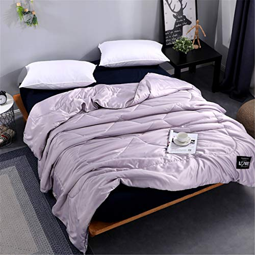 Chickw1 Tagesdecke Bettüberwurf Gesteppt, Mikrofaser Tagesdecke Schlafzimmer Steppdecke Decke Überwurf Wohnzimmer Sofaüberwurf für Einzelbett Doppelbett (Pink Lila,150x200cm)