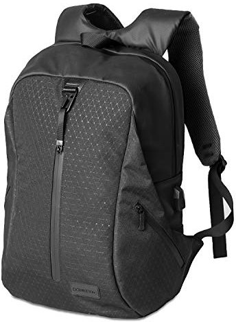 Donkey pc - zaino per laptop da 15,6 pollici. Zaino portatile nero con caricatore USB e vari reparti. Zaino da lavoro impermeabile. Zaino da viaggio con maniglia per il trasporto sul retro