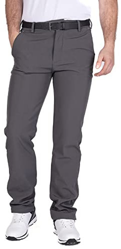 Island GREEN Essentials Men's All Weather Bonded Fleece Lined Trousers, Charcoal Grey, 34W/33L