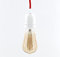 dasmöbelwerk Lampen Fassung E27 Vintage Lampensockel Metall Nostalgie Retro Pendelleuchte (05-p9942-3132 Keramik Rot)