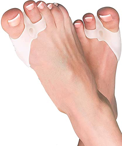 Italscout -6X Tutore Alluce Valgo+12 Spessimetri, Protezione Uomo Donna, Separatore E Correttore Alluce, In Silicone,Prevenzione Dolori Borsite, Distanziatore Raddrizza Dita, Piedi a Martello,