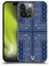 Head Case Designs Croce Blu Paisley Bandana Classica Custodia Cover Dura per Parte Posteriore Compatibile con Apple iPhone 14 PRO