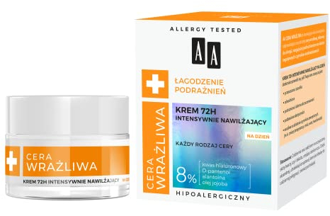 AA Cera Empfindliche intensive Feuchtigkeitscreme 72H pro Tag 50ml
