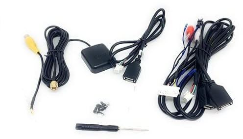 sound-way - Adaptador de Radio ISO y Antena para Coche Conector arnés Cable de estéreo Compatible con autoradio Android