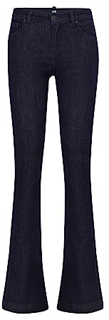 LTB Damen Jeans Fallon Flared Fit - Blau - Rinsed Wash W26-W34 Baumwolle Stretch, Größe:28W / 34L, Farbvariante:Rinsed Wash 082