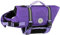 VIVAGLORY Rip Stop Schwimmweste Hund, Hundeschwimmweste, Schwimmhilfe & Auftrieb, Rettungsweste Hund für Bootfahren, S, Lila