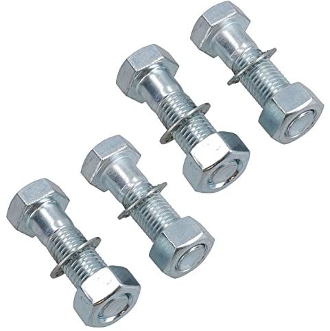 M16 (16mm) x 55mm High Tensile Tow Bar Ball Fixing Bolts Washers + Nuts 4 Pack