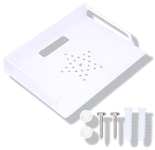 Support De Routeur, Support D'étagère De Projecteur Mural En Aluminium étagères Flottantes Multifonctions Stockage Pour Boîtier TV, Boîtiers De Câble, Lecteur DVD, Consoles De Jeux 8,3 X 10,2 X 11,2 P