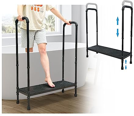 Escalier de Bain avec Rampe pour Spa, Escalier pour Piscine Extérieure, Marches Solides pour Mobil-home, Camping-car, Douche Portable - Capacité 400lb
