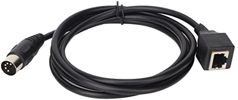 Câble RJ45 vers XLR Adaptateur 5 Broches DIN Mâle vers RJ45 Femelle pour Contrôleurs de Signal Lumineux LED, Compatible avec Les Câbles Ethernet, Amplificateurs, équipements KTV