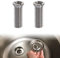 Viti del Cestello del Lavello Vite,Vite Cava Tappo Lavandino Cucina,35mm Viti del Cestello del Lavello,2 pezzi (Argento-35mm)