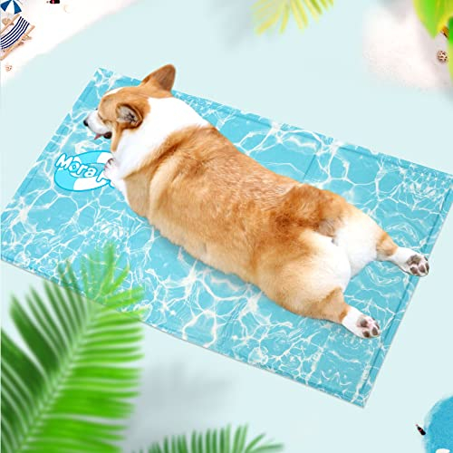 Pawtasy Kühlmatte Hund Hundekühlmatte Selbstkühlend für Klein Mittelgroße Hunde Kühlkissen mit Ungiftiges Gel Hundematte