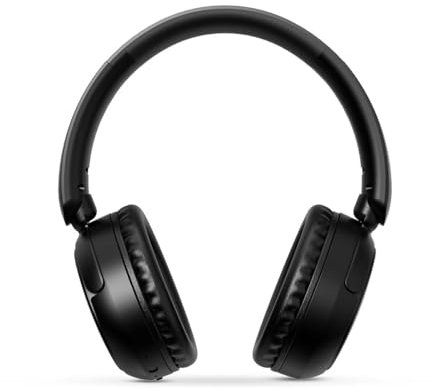 Nedis Drahtlose Over-Ear-Kopfhörer - max. Batteriespielzeit: 12 Std - Eingebautes Mikro - Drücken Sie Strg - Stimmkontrolle - Lautstärke-Regler - Schwarz