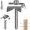 55 Pcs Fence Staples Stainless Steel 304 Fencing Staples & Wood Staples for Chicken Wire Fencing - Reusable U Nails, Heavy Duty Rust Proof Fence Nails for Farm, Garden, Chain Link Fence