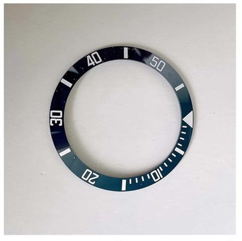 PSDFJAD ZHGUIMING 38 mm Uhrenlünetteneinsatz, Keramikring for SUB-Uhrengehäuse, Ersatzlünetten, Innendurchmesser 30,5 mm(Mulan Color)